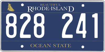 RI license plate 828241