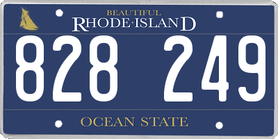 RI license plate 828249