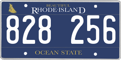 RI license plate 828256