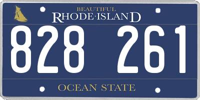 RI license plate 828261