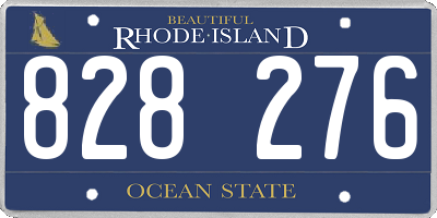 RI license plate 828276
