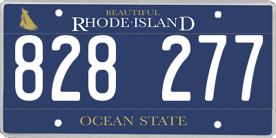 RI license plate 828277