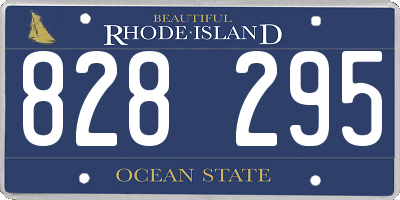 RI license plate 828295