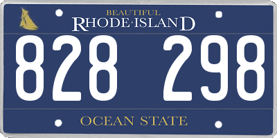 RI license plate 828298