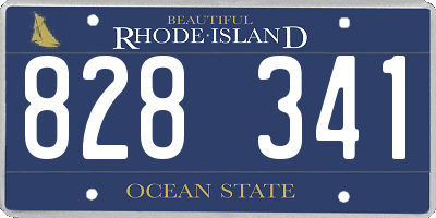 RI license plate 828341