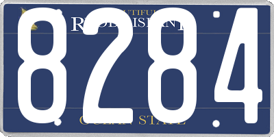 RI license plate 8284