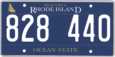 RI license plate 828440
