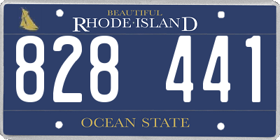 RI license plate 828441