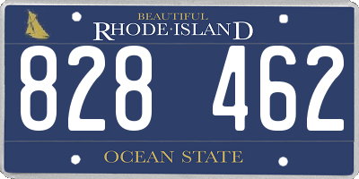 RI license plate 828462