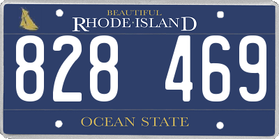 RI license plate 828469