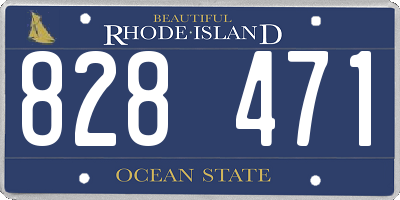 RI license plate 828471