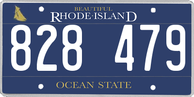 RI license plate 828479