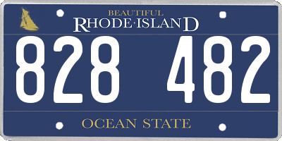 RI license plate 828482