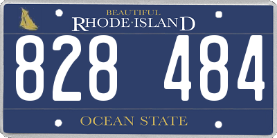 RI license plate 828484