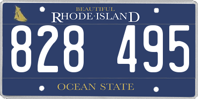 RI license plate 828495