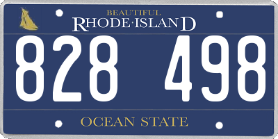 RI license plate 828498