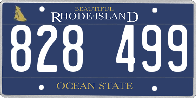 RI license plate 828499