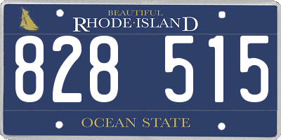 RI license plate 828515