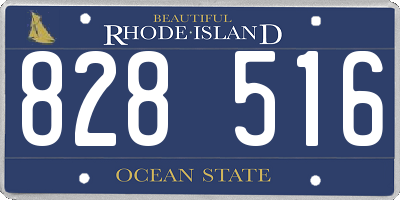 RI license plate 828516