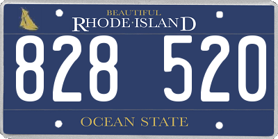 RI license plate 828520