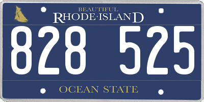 RI license plate 828525