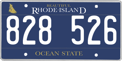 RI license plate 828526