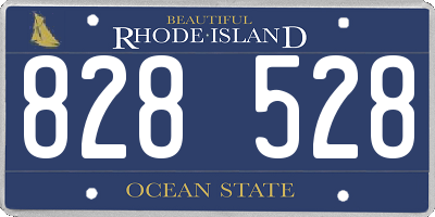 RI license plate 828528
