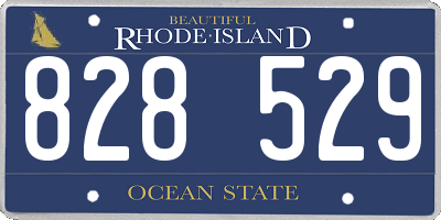 RI license plate 828529