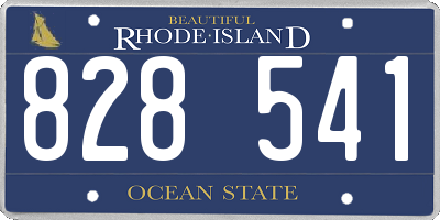 RI license plate 828541