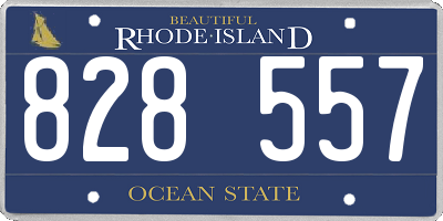 RI license plate 828557