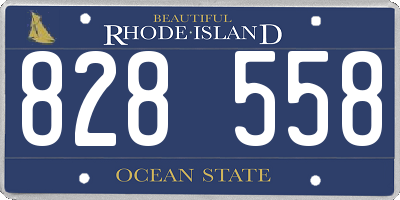 RI license plate 828558