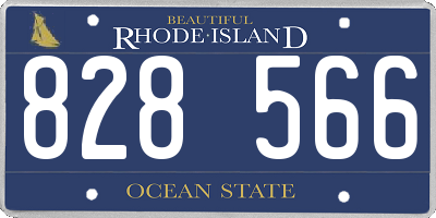 RI license plate 828566