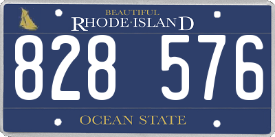 RI license plate 828576