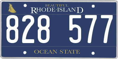 RI license plate 828577