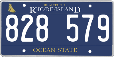 RI license plate 828579