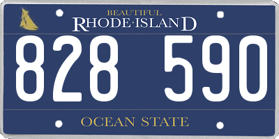 RI license plate 828590