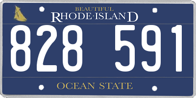 RI license plate 828591