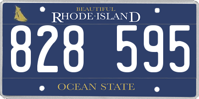 RI license plate 828595