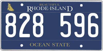 RI license plate 828596