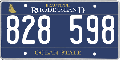 RI license plate 828598