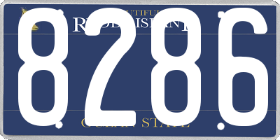 RI license plate 8286