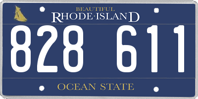 RI license plate 828611