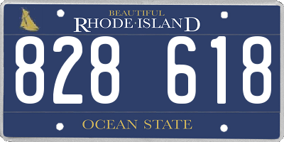 RI license plate 828618