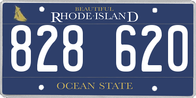 RI license plate 828620