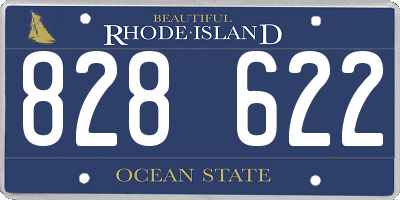 RI license plate 828622