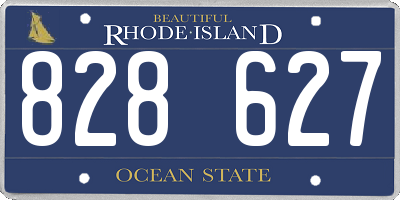 RI license plate 828627