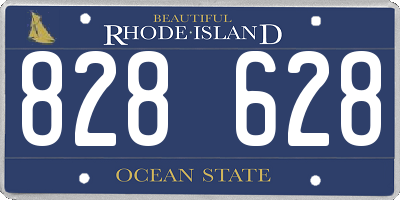 RI license plate 828628