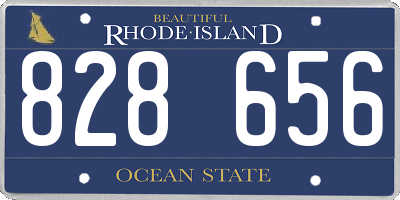 RI license plate 828656