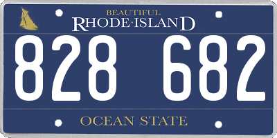 RI license plate 828682