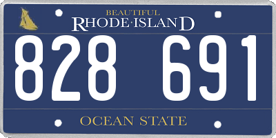 RI license plate 828691